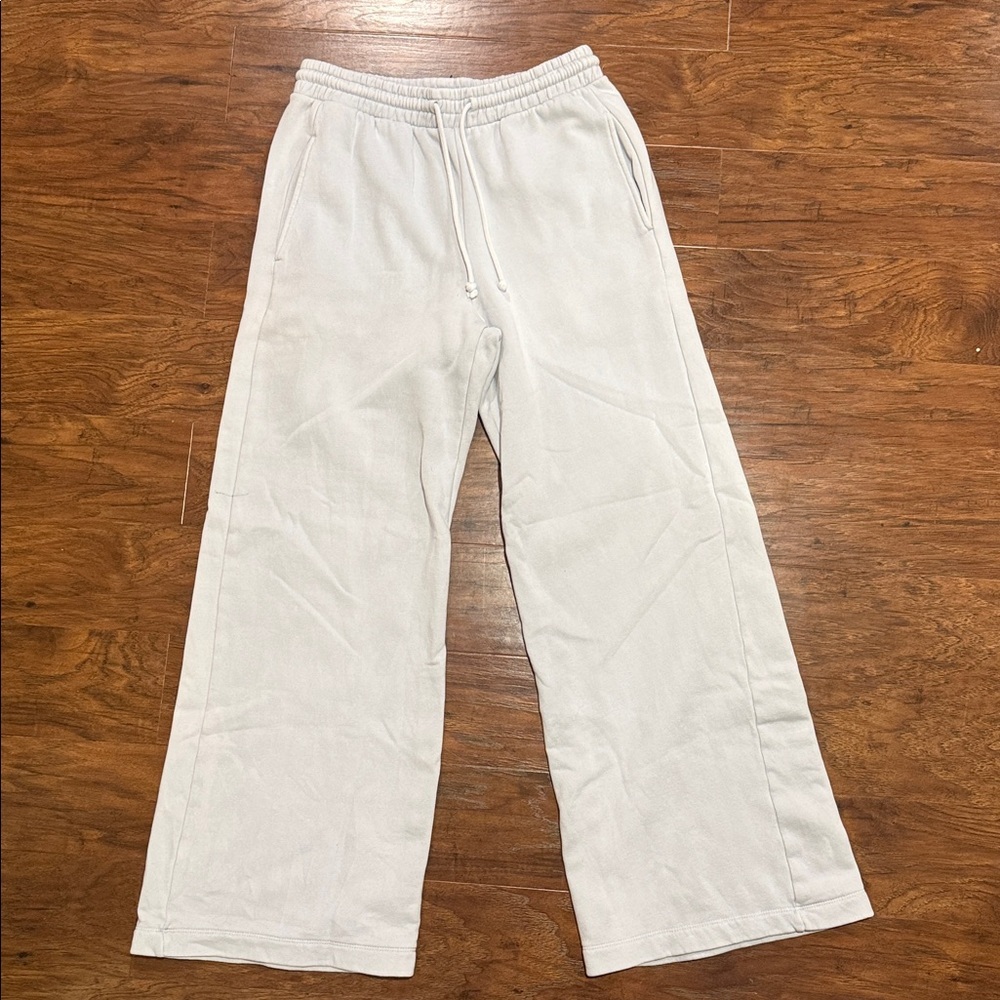 Zara Blue Wide Leg Sweats Size Medium - like new